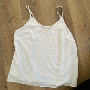 White Silky Tank